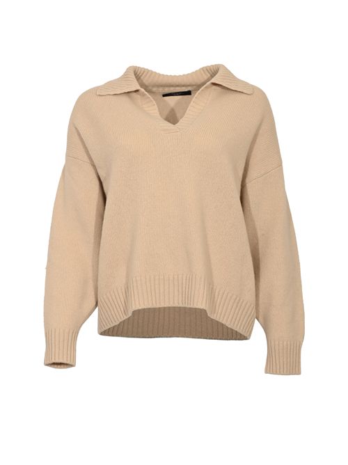 Polo Agre in filato di lana Beige WEEKEND MAX MARA | 2525366212600002